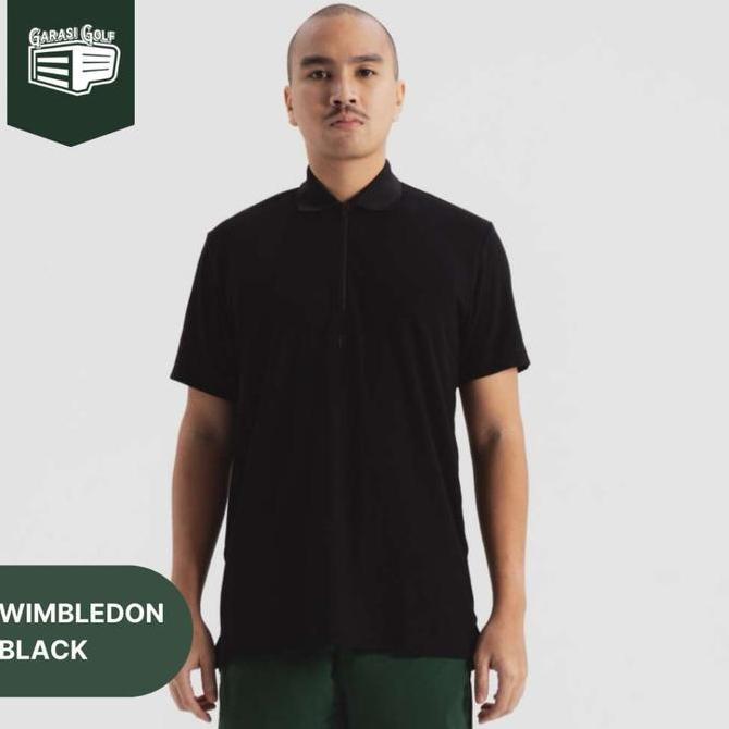 PALM Mens Polo Wimbledon Black Terlaris