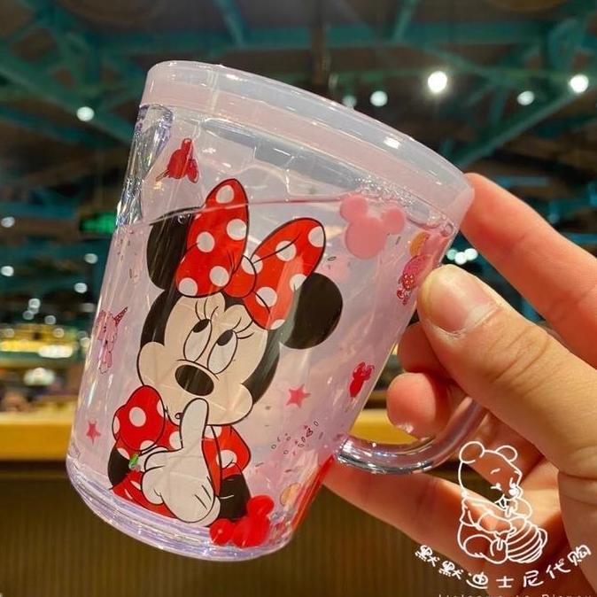 Gelas Minum Anak Disney Minnie Mickey Elsa Frozen Ariel Mermaid