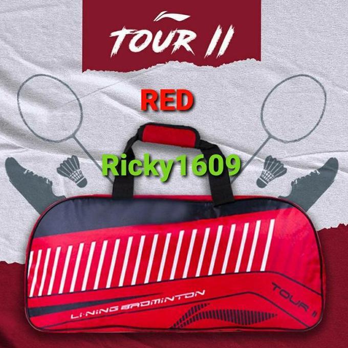 TAS BADMINTON LINING ABDQ282 TOUR II (THERMO BAG 2R) KOTAK - ORIGINAL Terlaris