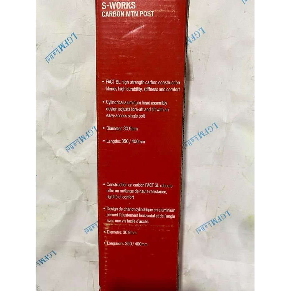 S-Works/Specialized Seatpost/Tiang Sadel Fact Sl Carbon 30.9 400Mm Original Dan Terpercaya