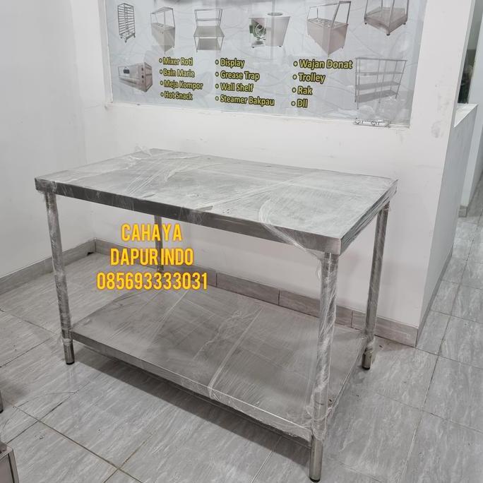 Terlaris Meja Stainless / Meja Bakery / Meja Persiapan / Meja Kerja /Meja Cafe