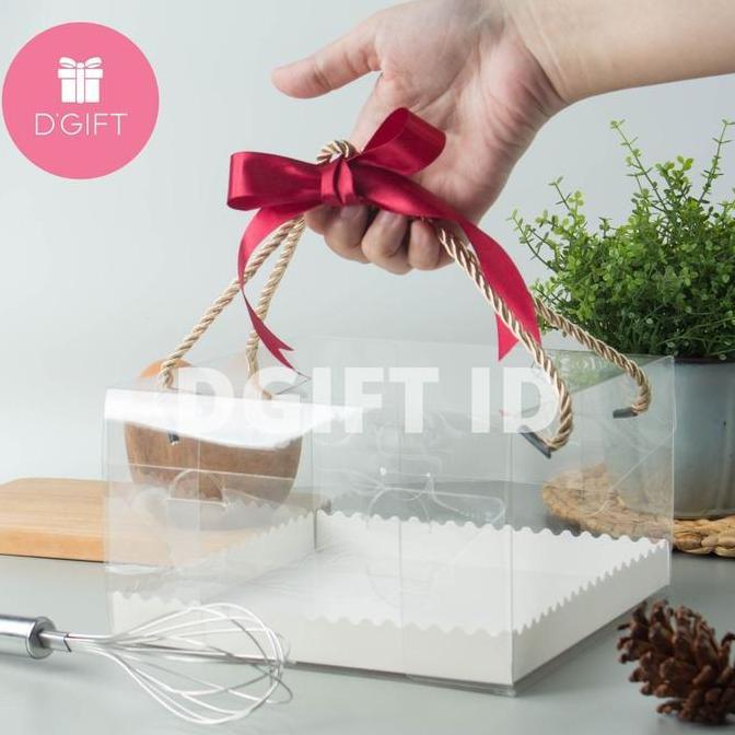 Dus Kue Tart Mika Box Kue Tart Mika Transparan Pudding Box Mika