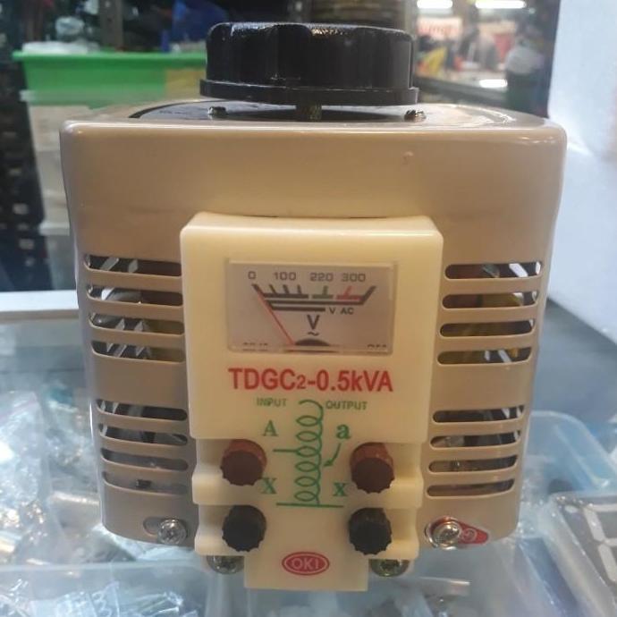 TERMURAH - transformer slide regulator oki TDGC2 500 Va