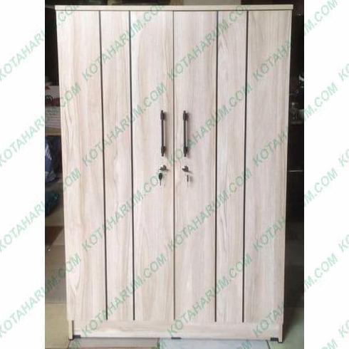 Terlaris Lemari Kayu Anak Kost Kosan 2 Pintu Baju Pakaian Pendek 120 Cm Bandung