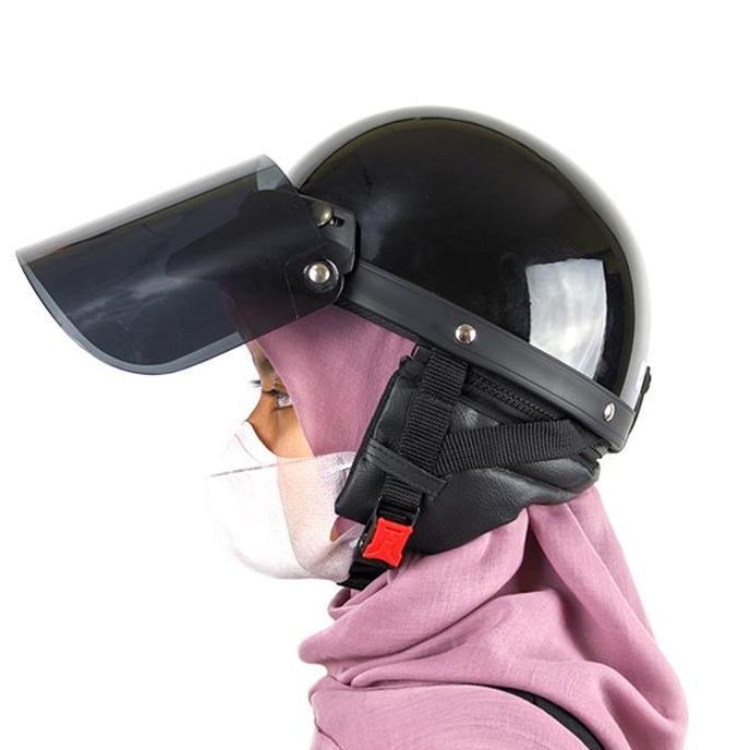 New- ACN Helmet Helm Retro Cetok Vintage Bogo Setengah Kepala Dewasa