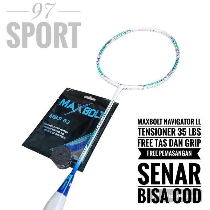 RAKET BADMINTON MAXBOLT THUNDERBOLT 35 LBS ORIGINAL