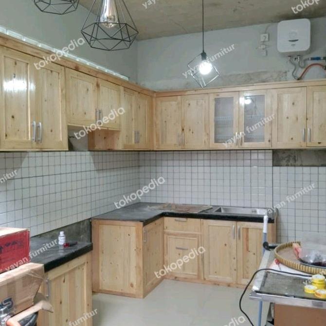 Terlaris Kitchen Set Atas#Permiter Dari Kayu Jati Belanda