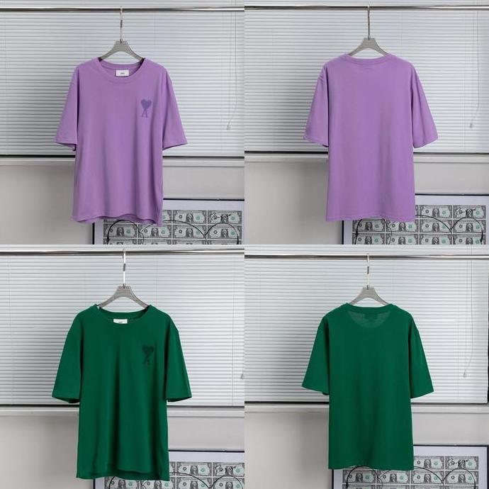 AMI* Paris de Coeur Tshirt Overfit Mirror Baju Kaos Heart Little A