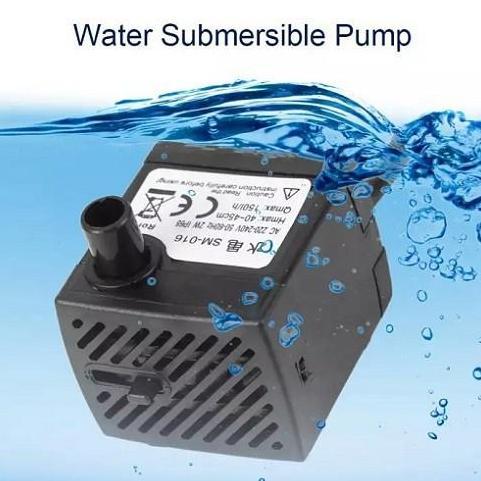 Pompa Air Mini Aquarium AC 220V Water Cooling Pump Submersible