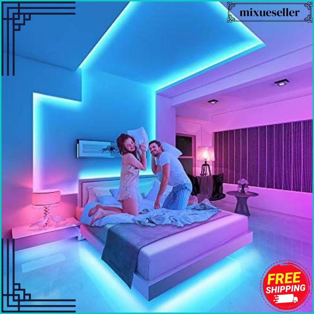 [3528 10M] Lampu Led Strip Rgb 16 Warna Remote Tiktok Warna Warni Lampu Kamar Dinding Terlaris
