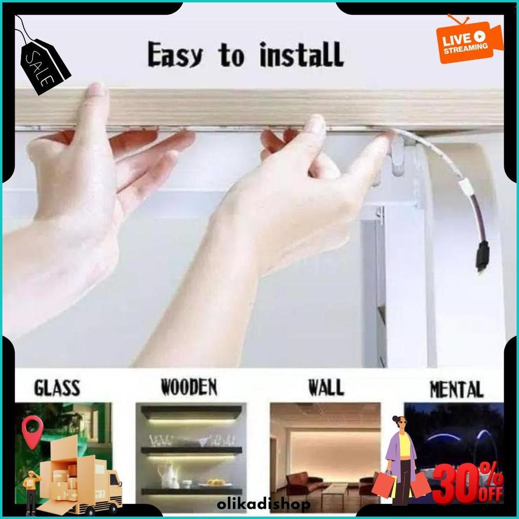 [3528 10M] Lampu Led Strip Rgb 16 Warna Remote Tiktok Warna Warni Lampu Kamar Dinding Terlaris
