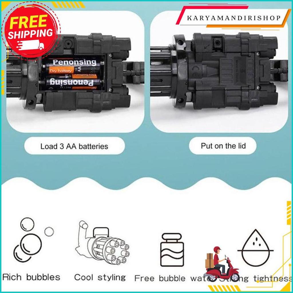 Mainan Bubble Gun Tembakan Gelembung Bubble Elektrik Trend Tiktok Cod