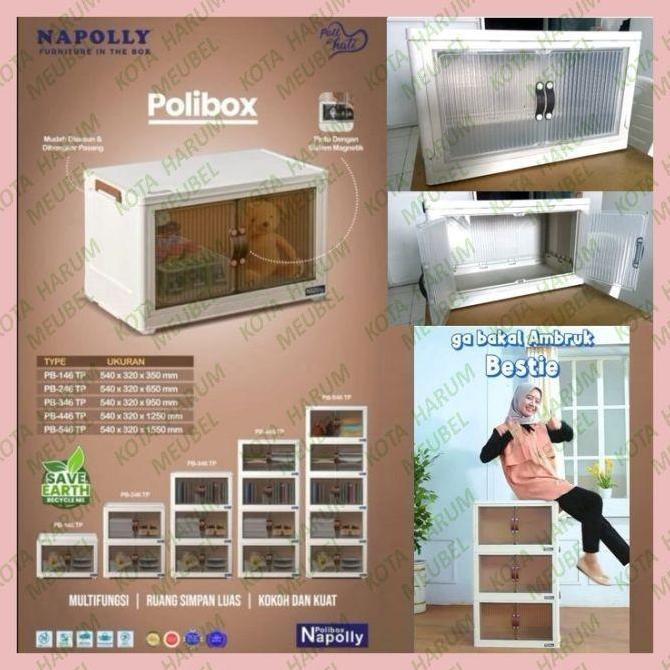Terlaris Lemari Pakaian Napolly Roda Polibox Cabinet Pakaian Plastik Bandung