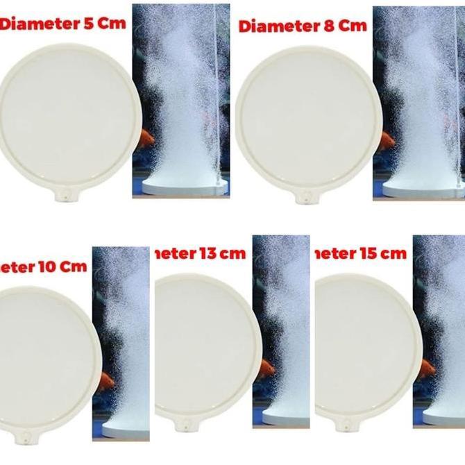 Batu Aerator NANO N50 N80 N100 N130 N150 Diameter 5 Cm 8 Cm 10 Cm 13 Cm 15 Cm Bubble Air Stone Pipih