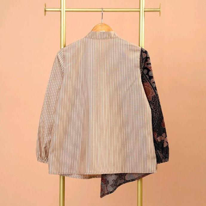 Atasan wanita Batik DAISY cream A1166