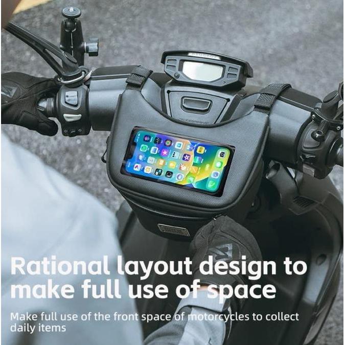 Tas Motor Stang Depan Motor Matic HandleBar Front Bag Phone Holder waterproof