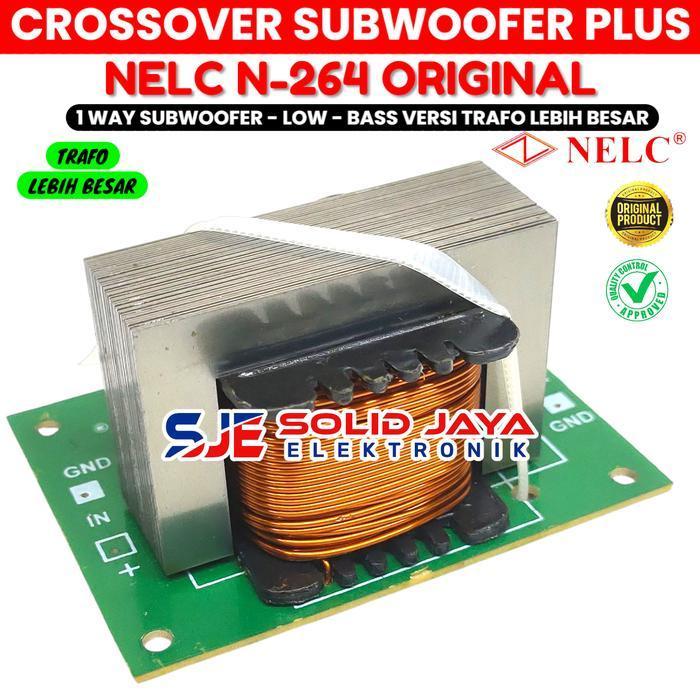 Crossover Subwoofer Plus 1 Way N264 Nelc Crosover Sub Subwofer Low Bass Sub Woofer Crossover Plus N-