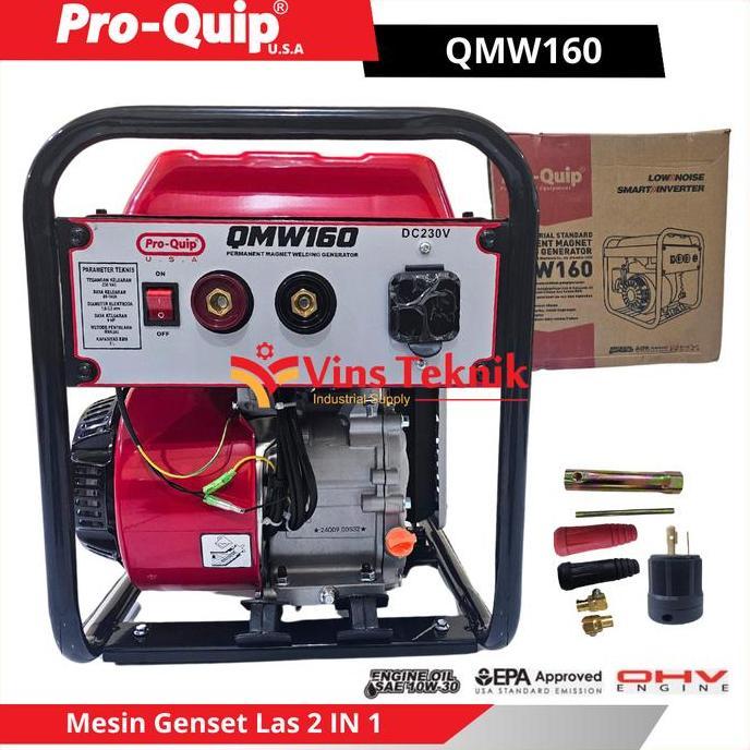 PROQUIP QMW 160 Welding Generator Las Mesin Genset Las 2 IN 1 QMW160 Promo Premium