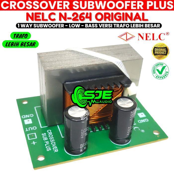 Crossover Subwoofer Plus 1 Way N264 Nelc Crosover Sub Subwofer Low Bass Sub Woofer Crossover Plus N-