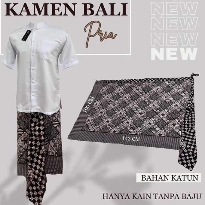 Set Kamen Kain Bali Pria & Wanita Batik Katun