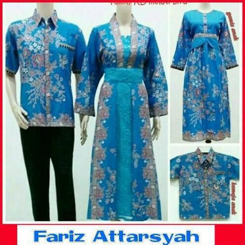 BAJU BATIK KELUARGA ANIJAHRA SERAGAM PESTA HIJAB