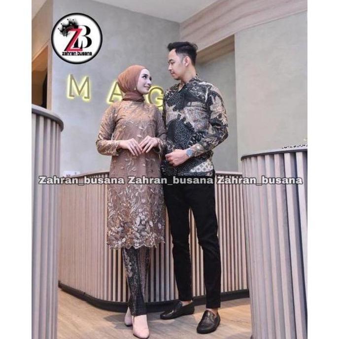 Couple Kebaya Tunik Tulle Modern / Kebaya Couple / Kebaya Modern / Baju Kebaya Modern / Kebaya Tunik