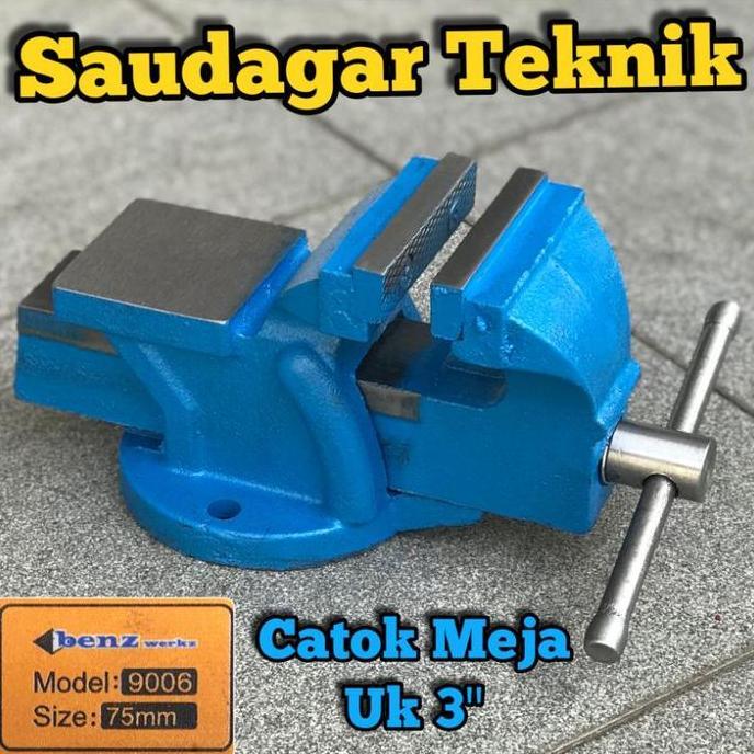 Sale Ragum Catok Meja Besi 3 Inch Vice Table Benz 3" Catok Paron Alat Penjepit Besi