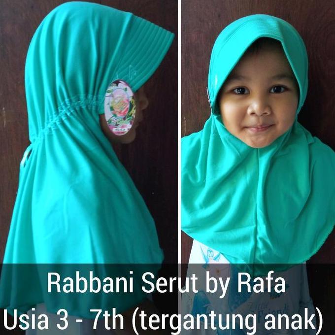 New- Jilbab Serut Kaos Anak TK