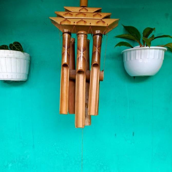 Bel Angin Bell Angklung Wind Chime Susun Bambu