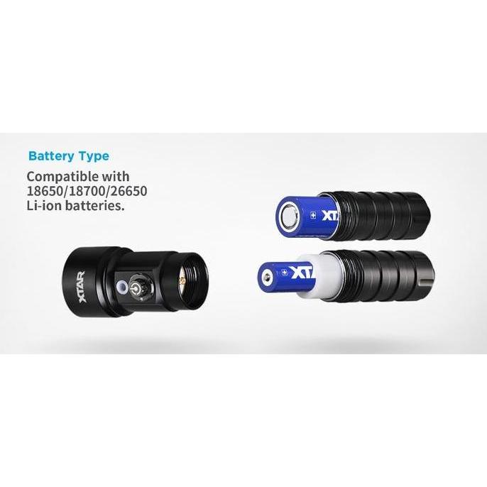 XTAR WHALE D26 1100 LM COOL LIGHT, FULL SET TER
