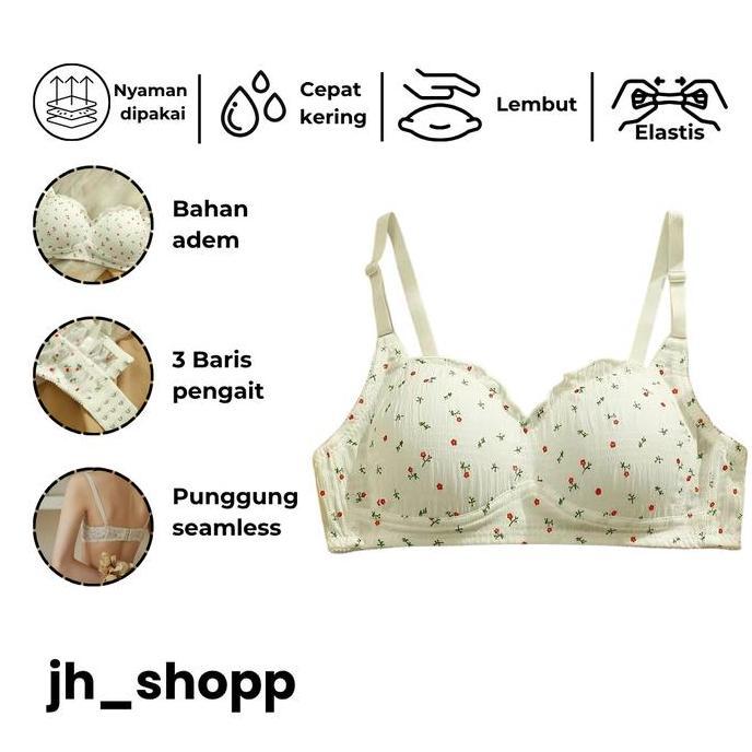 Murah JH Bra push up tanpa kawat pakaian dalam wanita kekinian BH style korea style Non COD