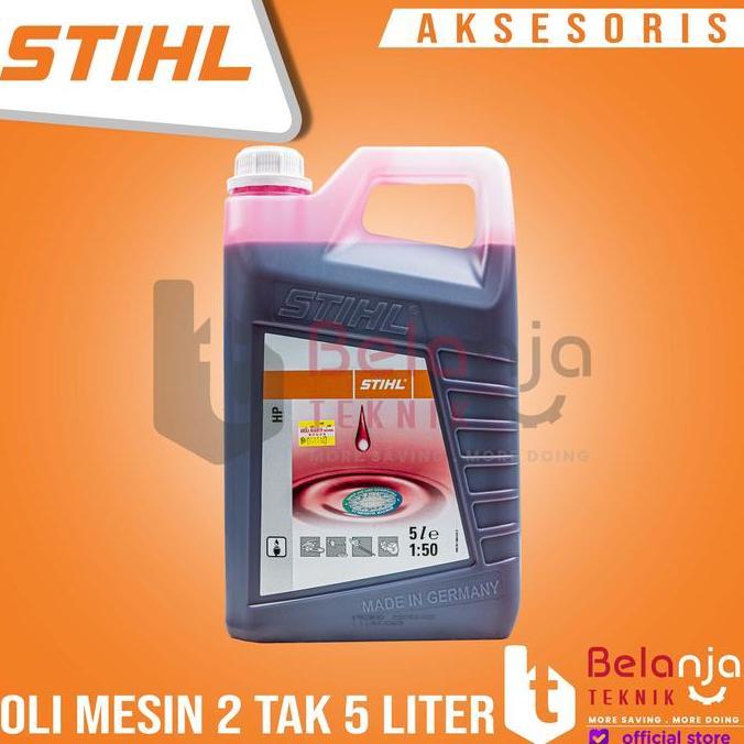 Stihl Oli Mesin Potong Kayu Mesin Potong Rumput 2Tak 5 Liter Oli Stihl