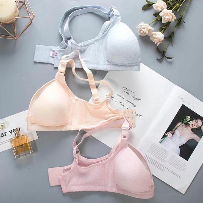 Murah Bra Busui Busa Tipis Ukuran Kecil Bh Wanita Dewasa Tanpa Kawat Motif Polos Non COD