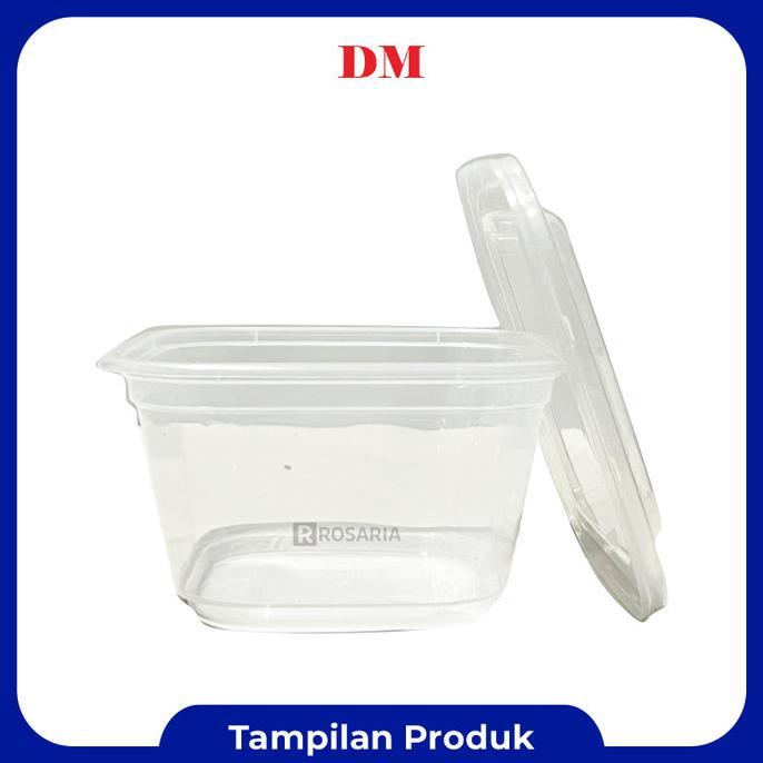 Thinwall Kotak 500 Ml Dm Square Wadah Plastik Bening Food Container Spaylater 0%
