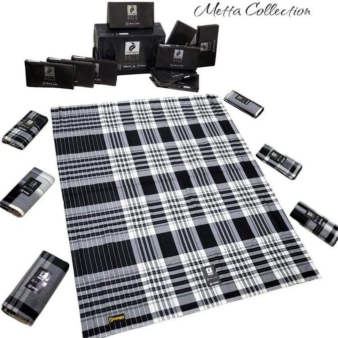 Spesial Sarung Mangga Gold Black White Halus Lembut