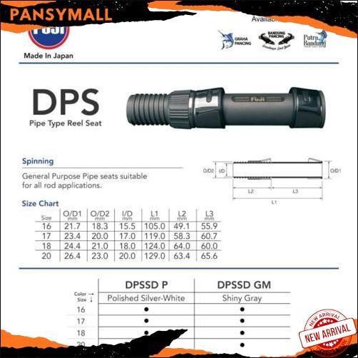 Flash Sale Reel Seat Fuji (Gold Label) Dpssd