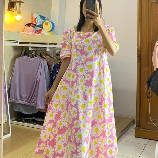 DRESS HANZI MOTIF BUNGA