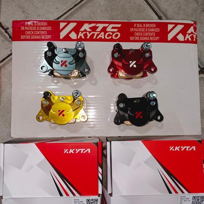 kaliper 2 piston ktc kytaco KN V2 universal original produk red gold