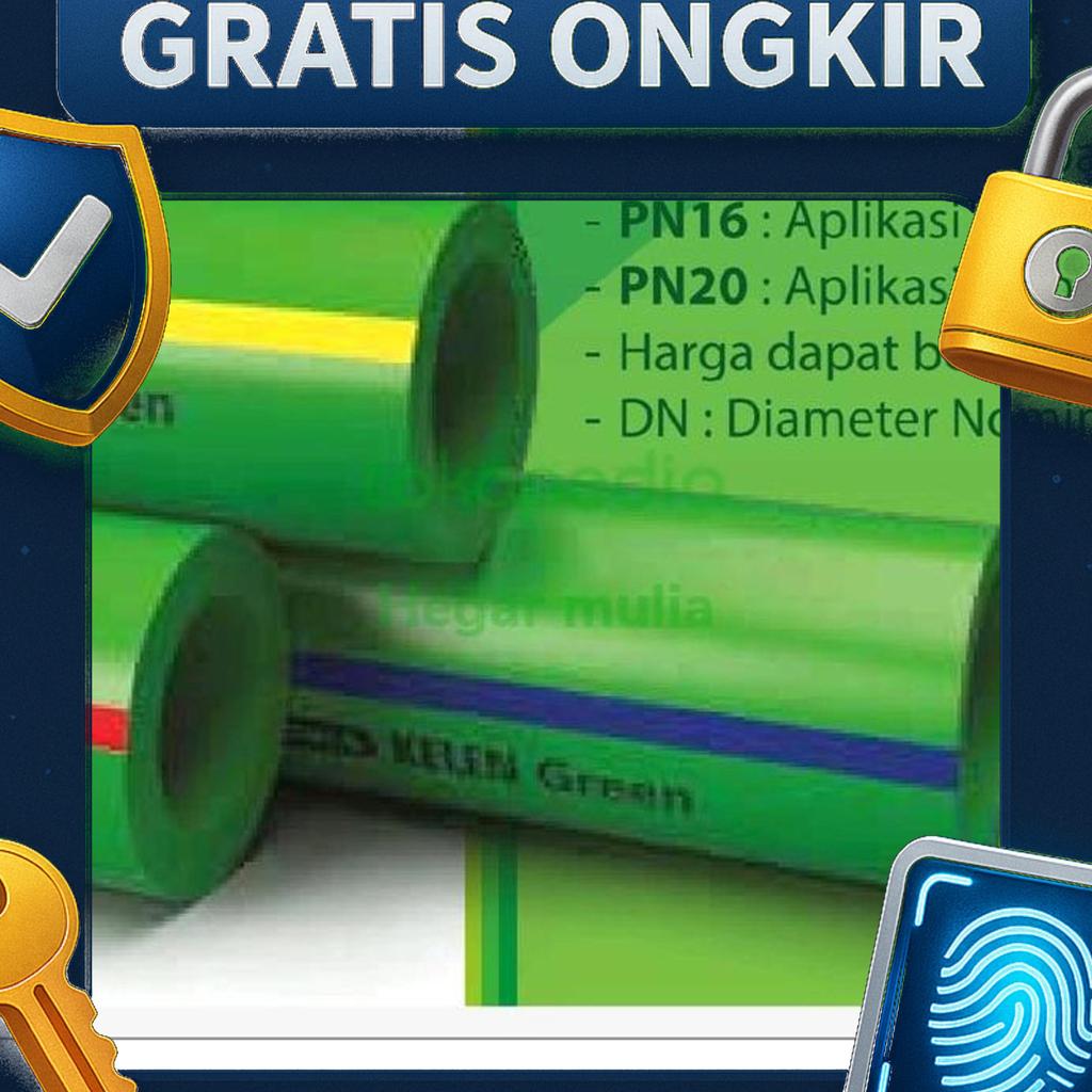 Pipa Ppr 3/4" Inch Pn10 Ijo