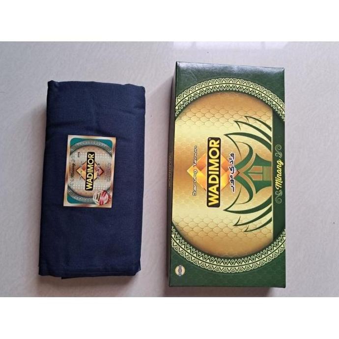 New- SARUNG WADIMOR POLOS WARNA BIRU DONGKER / SARUNG WADIMOR FULL POLOS