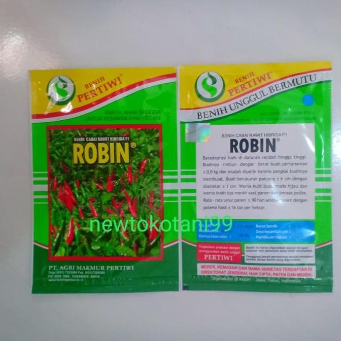 Benih cabe ROBIN F1 10 gram benih cabe rawit hijau hibrida dari benih pertiwi cabai rawit hijau