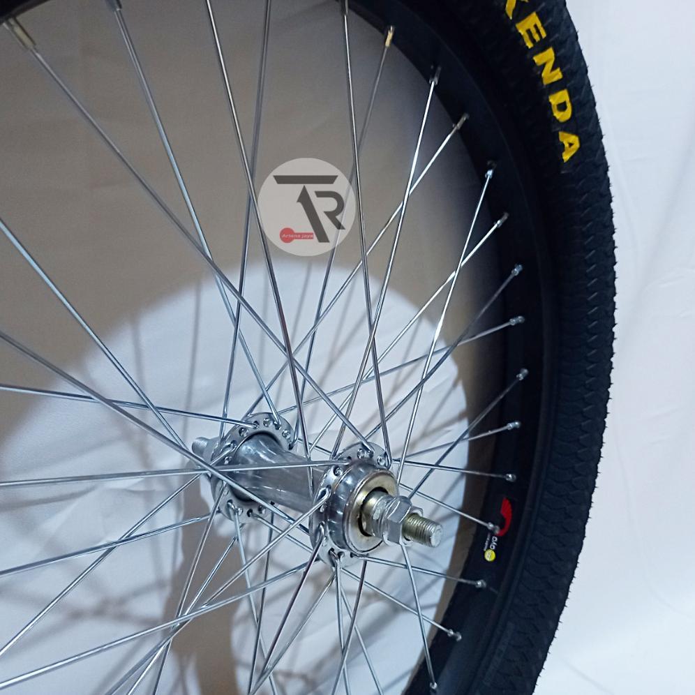 KENDA roda sepeda bmx torpedo 20 x 3.0 jumbo siap pakai cocok untuk sepeda 20 in