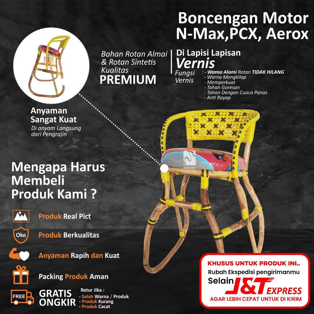 Jok Kursi Bonceng Boncengan Anak Motor NMAX, PCX & AEROX di depan