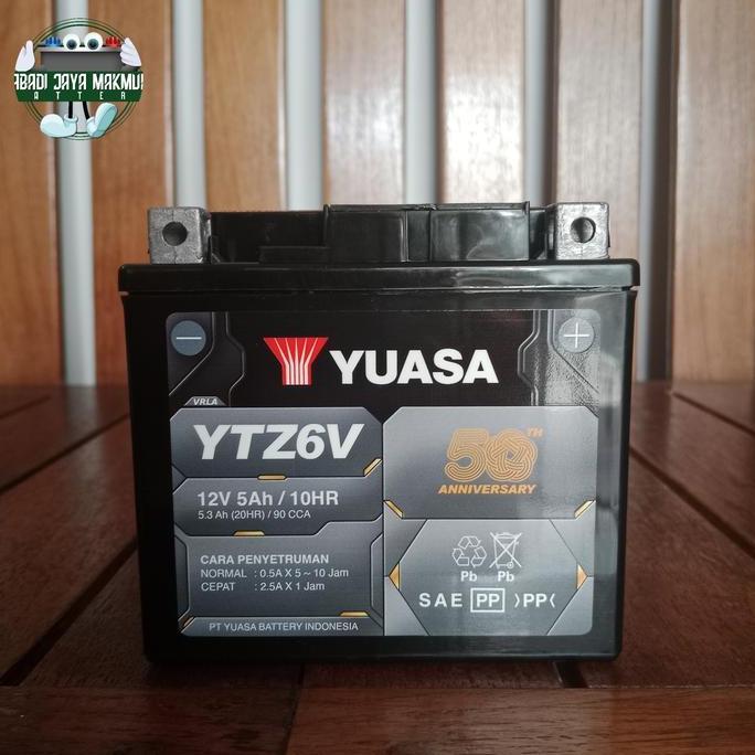 Aki Untuk Beat ISS (dan Segala Motor Matic ISS) YTZ6V Yuasa Aki Kering Terlaris