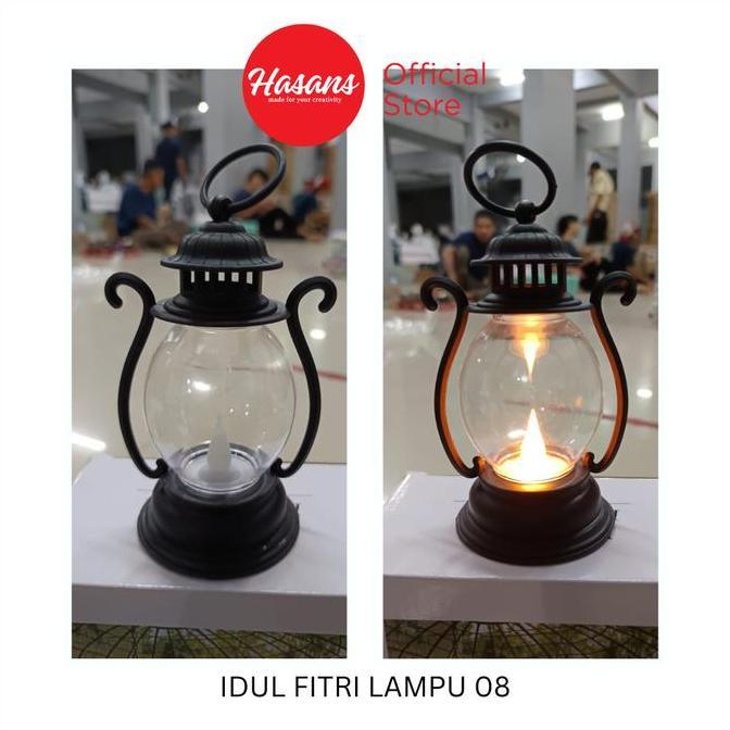 Lampu LED Lentera Lantern Motif Idul Fitri / Dekorasi Hiasan LED Idul Fitri / Lampu Lebaran Hiasan I