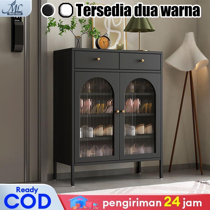 Rak Sepatu Tertutup/Lemari Sepatu Besi/Lemari Sepatu Minimalis/Rak Sepatu Besi Kuat Tebal