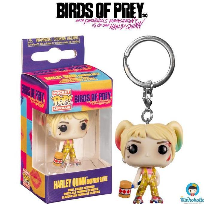 Funko Pocket Pop Keychain Birds Of Prey Harley Quinn Boobytrap Battle