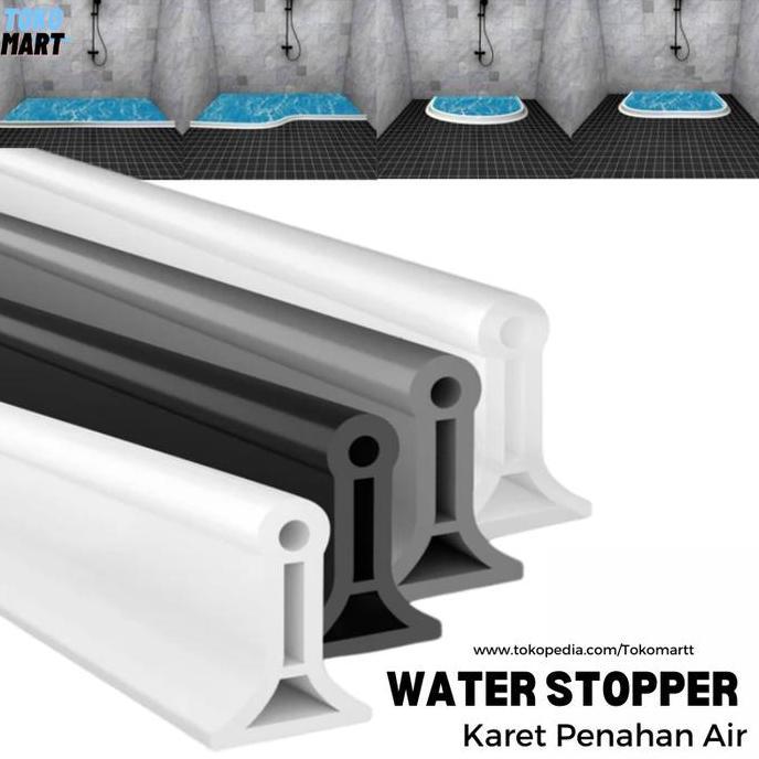 Karet Penghalang Air Kamar Mandi Pintu Water Stopper Sealing Strip 5CM