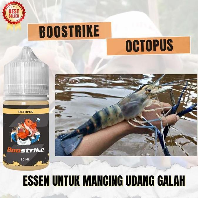 Boostrike Octopus Essen Biang Murni - Essen Udang Galah, Lobster Air Tawar dan Udang Windu 100% Lebi