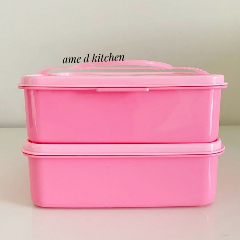 High Quality Rantang Piknik Pink Susun 2 Golden Lemon Rps 160-2